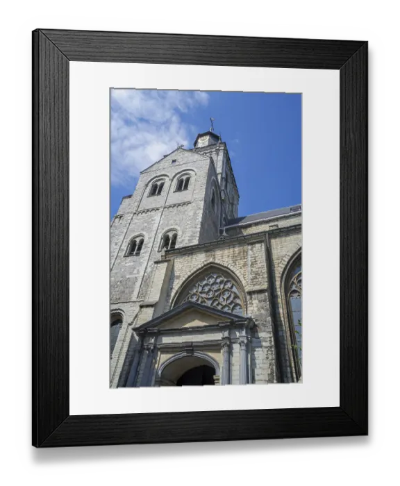 Framed Print : 12th century Romanesque Revival Church of Saint-Germain