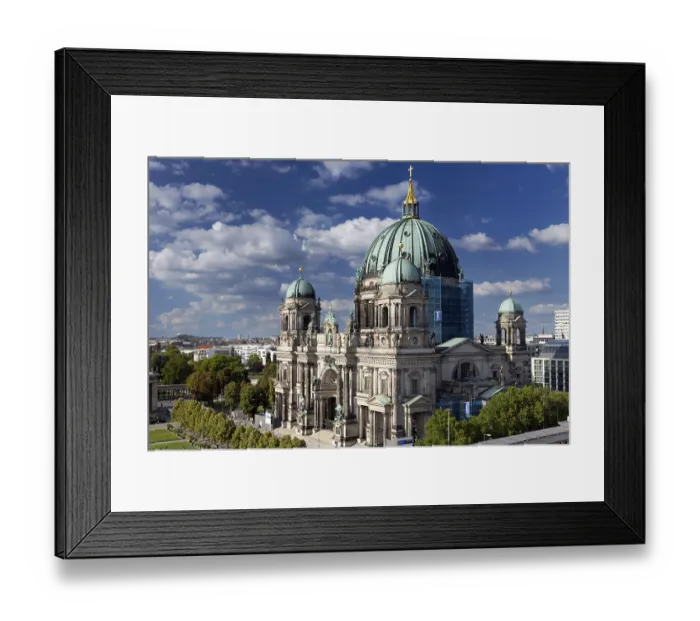 Framed Print : Berlin Cathedral, view from the Humboldt Forum