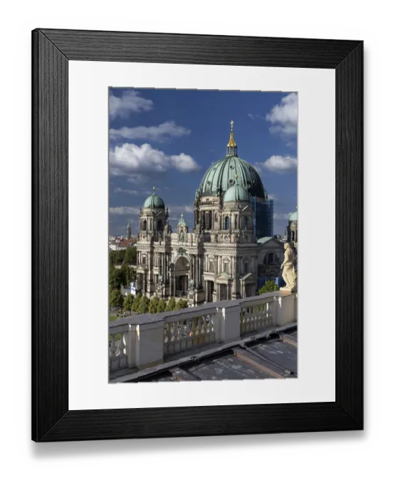 Framed Print : Berlin Cathedral, view from the Humboldt Forum