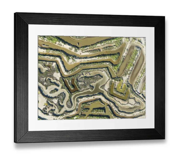 Framed Print : Saline ponds at the salt works of Isla Cristina Framed Print : Saline ponds at the salt works of Isla Cristina
