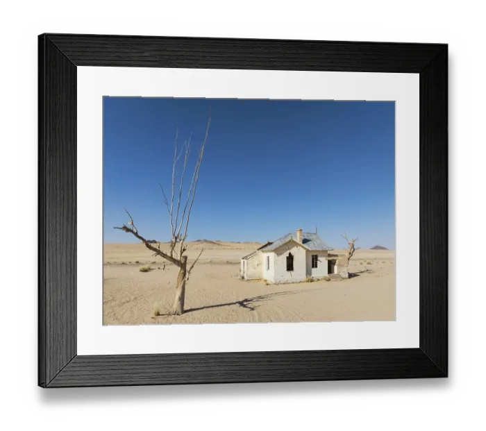 Framed Print : The long abandoned Garum train station in the southern Namib Desert Framed Print : The long abandoned Garum train station in the southern Namib Desert