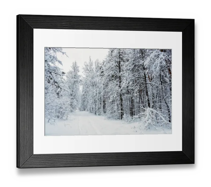 Framed Print : A ski track going into the distance Framed Print : A ski track going into the distance