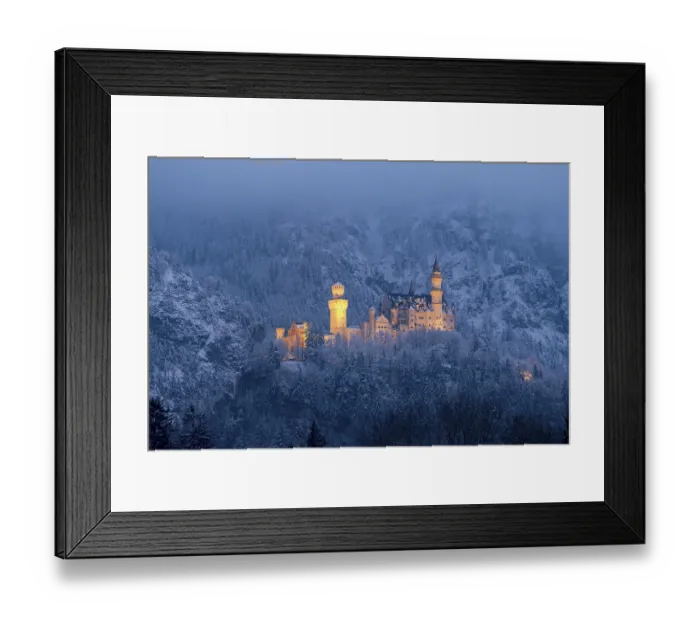 Framed Print : A magnificently illuminated castle at night Framed Print : A magnificently illuminated castle at night