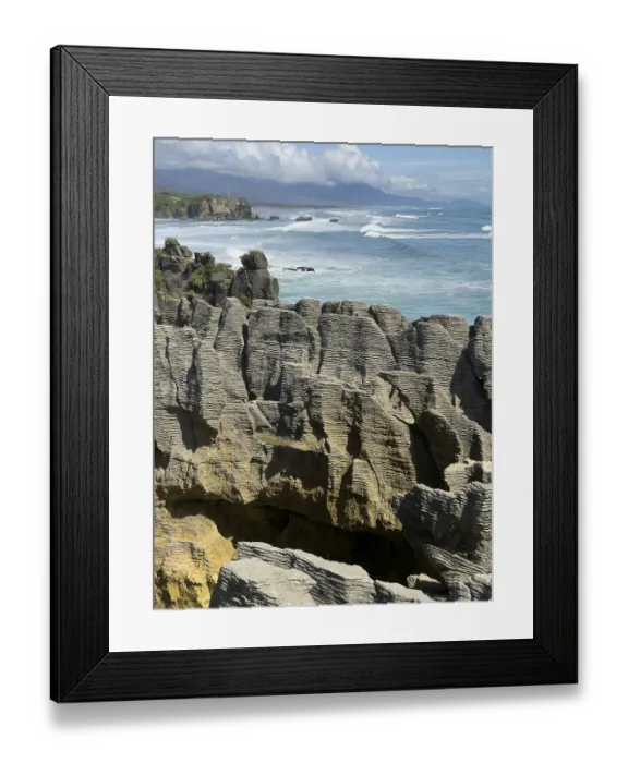 Framed Print : Pancake Rocks in Paparoa National Park