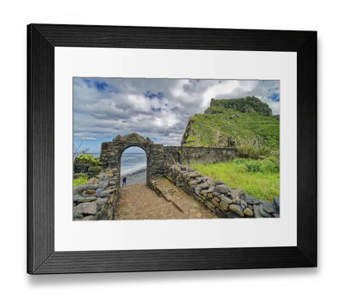 Framed Print : Landmark Ruins of St George, Ruinas de Sao Jorge