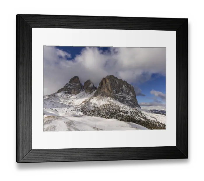 Framed Print : At the Sella Pass, Val Gardena, South Tyrol, Italy