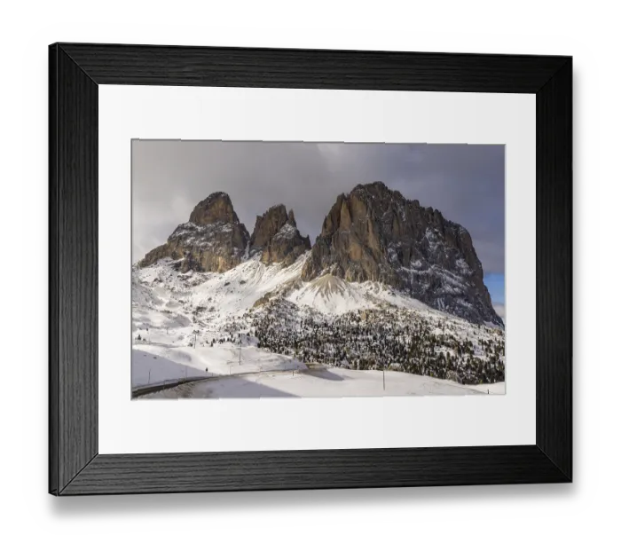 Framed Print : At the Sella Pass, Val Gardena, South Tyrol, Italy