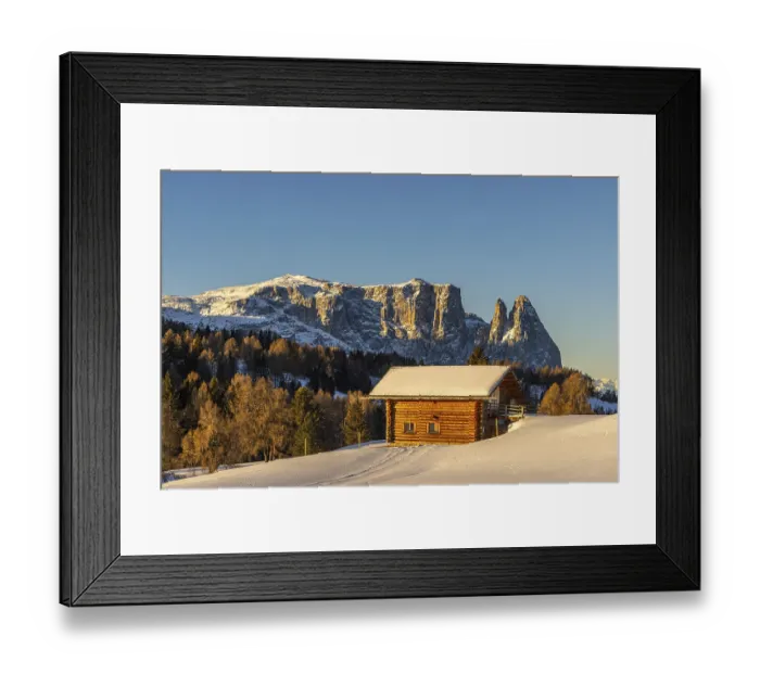 Framed Print : Sunrise on the Seiser Alm, South Tyrol, Italy
