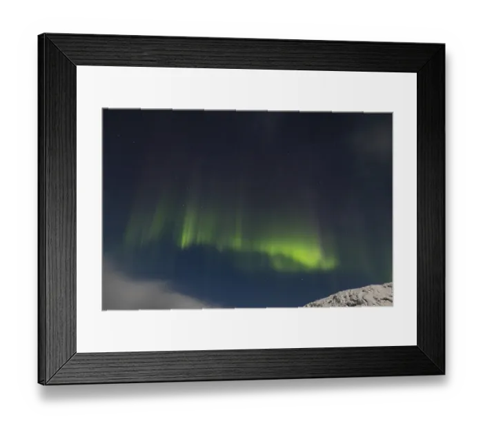 Framed Print : Aurora at Nappstraumen, Lofoten, Nordland, Norway