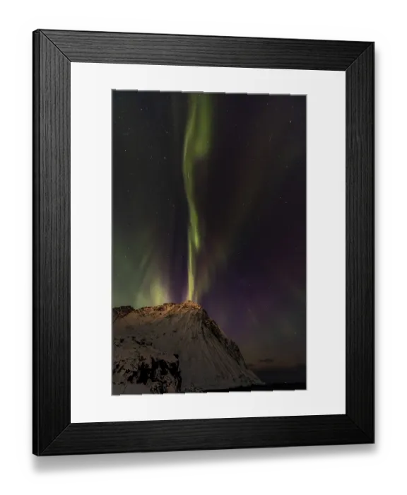 Framed Print : Northern Lights in Myrland, Lofoten