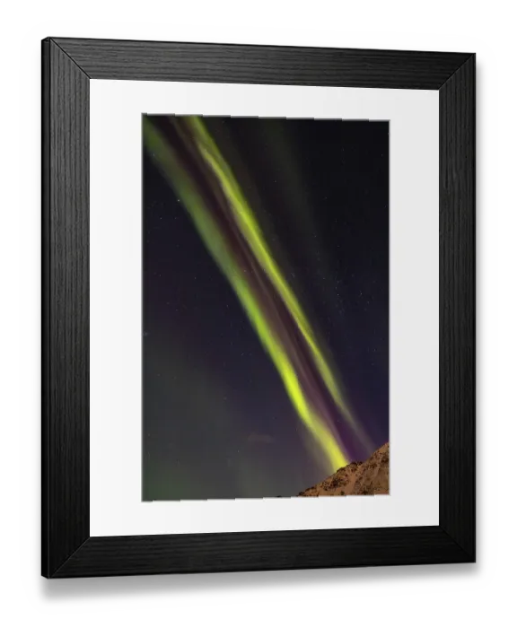 Framed Print : Northern Lights in Myrland, Lofoten
