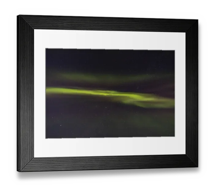 Framed Print : Northern Lights in Myrland, Lofoten
