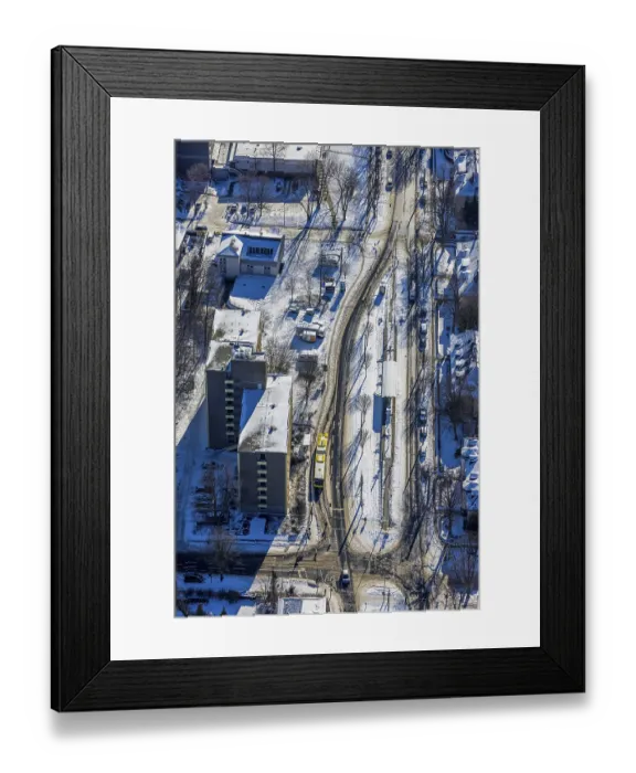 Framed Print : Aerial view, Studentenwerk Essen-Duisburg AoR student residence Framed Print : Aerial view, Studentenwerk Essen-Duisburg AoR student residence