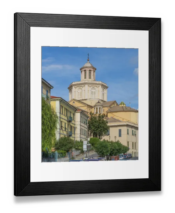 Framed Print : Basilica of Porto Maurizio in Oneglia