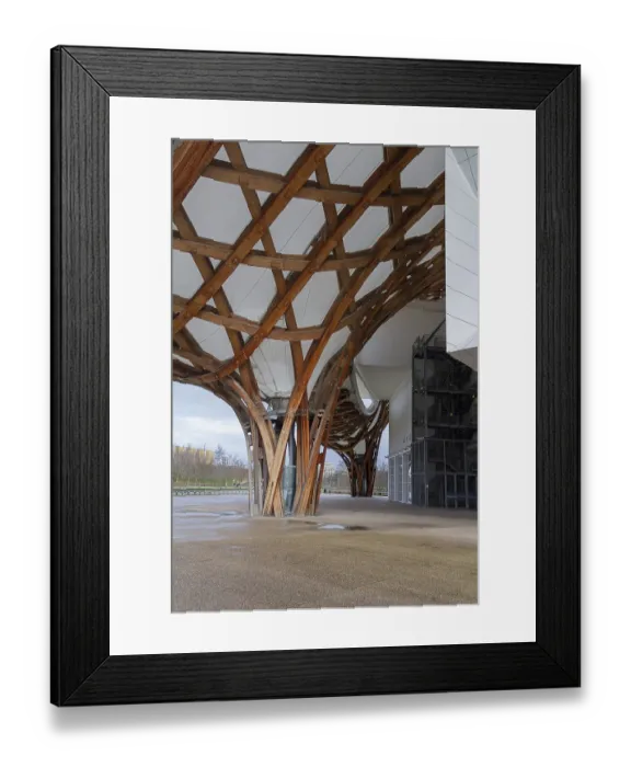 Framed Print : Architectural detail seen at the Centre Pompidou-Metz