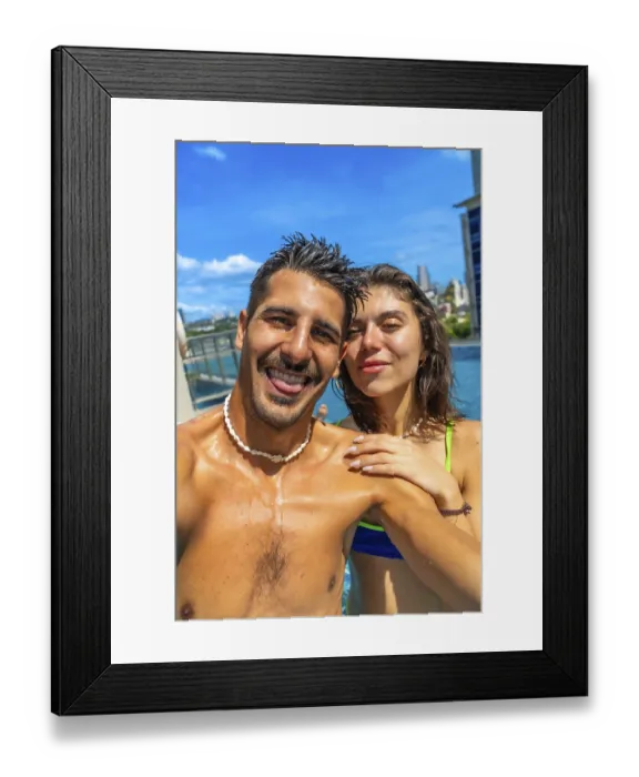 Framed Print : Tourists enjoying summer holidays by the pool Framed Print : Tourists enjoying summer holidays by the pool