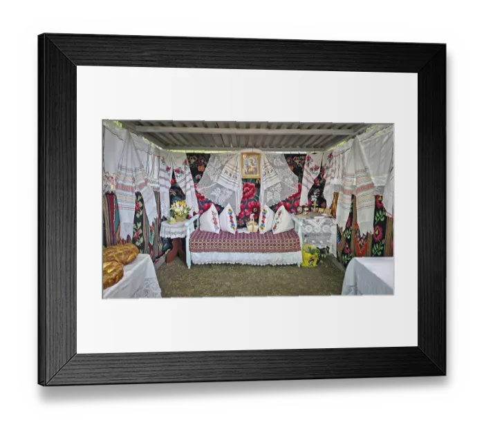 Framed Print : Exposition of handmade bakery and different crafts