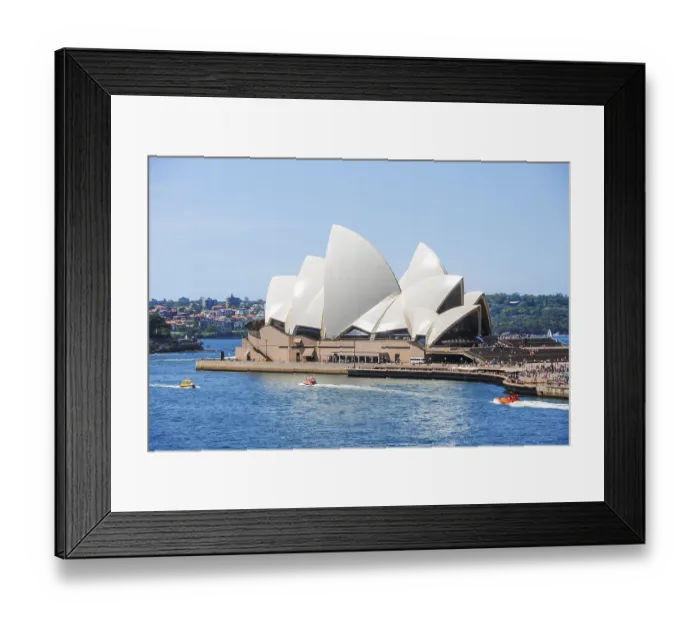 Framed Print : People experiencing culture and art at the Sydney Opera House