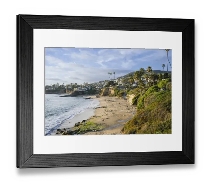 Framed Print : Heisler Park at sunset