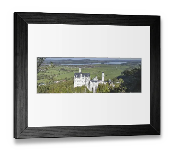 Framed Print : Neuschwanstein Castle near Hohenschwangau