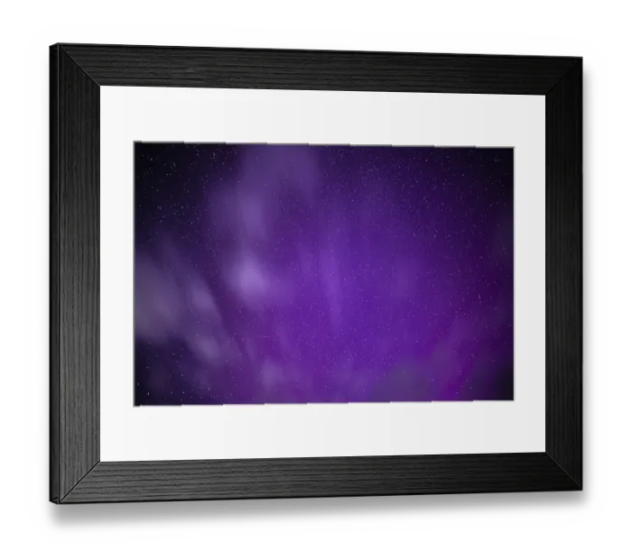 Framed Print : Aurora, Night sky, Minsk, Belarus