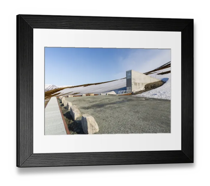 Framed Print : Svalbard Global Seed Vault, Longyearbyen