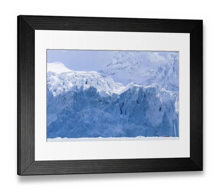Framed Print : Glacier tongue, ice, break-off edge