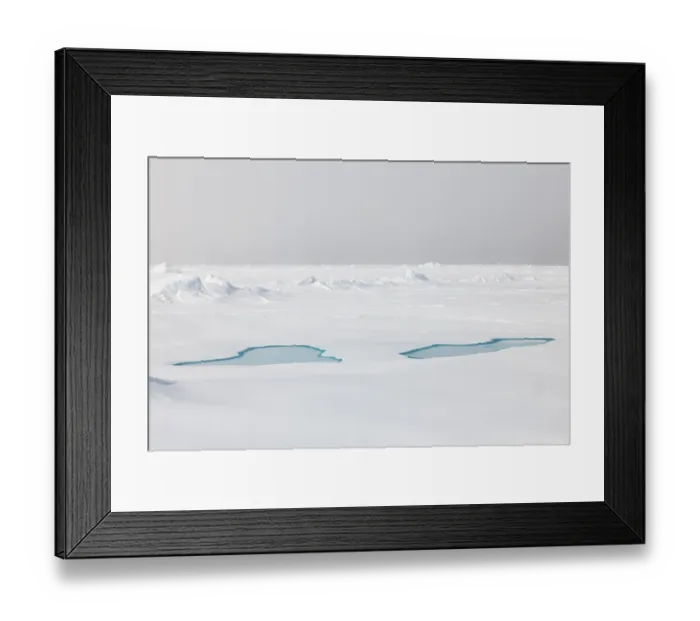 Framed Print : Sea ice at the ice edge, 82nd parallel