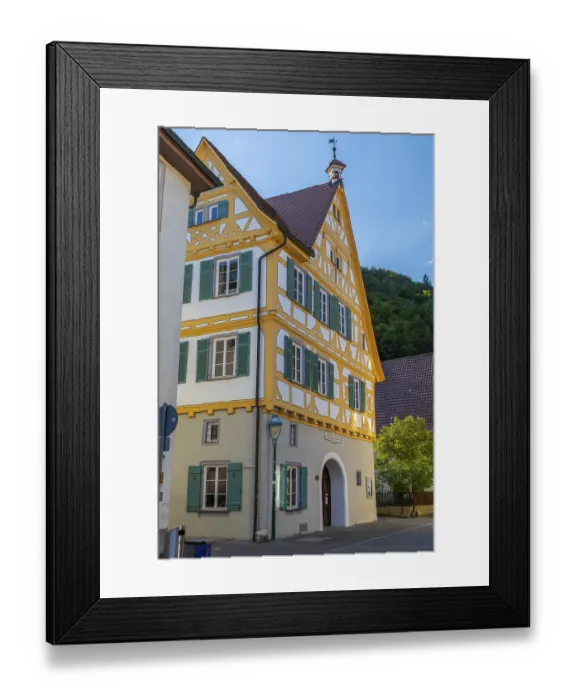 Framed Print : Half-timbered house, Blaubeuren