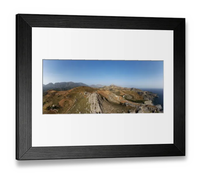 Framed Print : Drone image, Holy Church of Agios Paision near Plakias