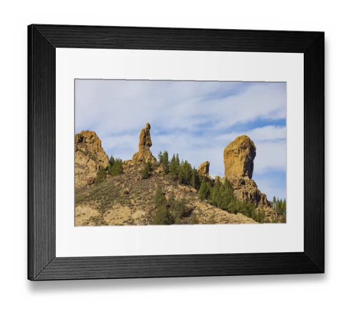 Framed Print : Rural del Nublo nature park Park