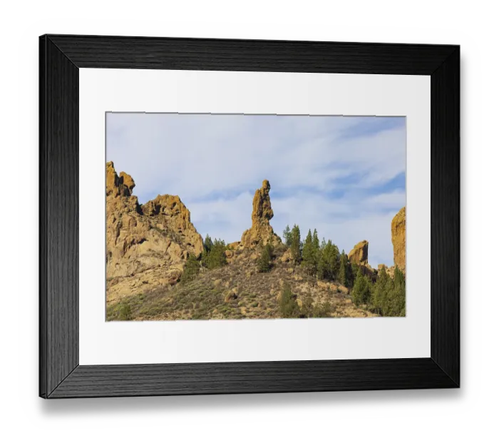 Framed Print : Rural del Nublo nature park Park