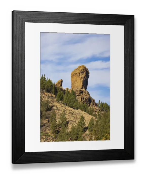 Framed Print : Rural del Nublo nature park Park