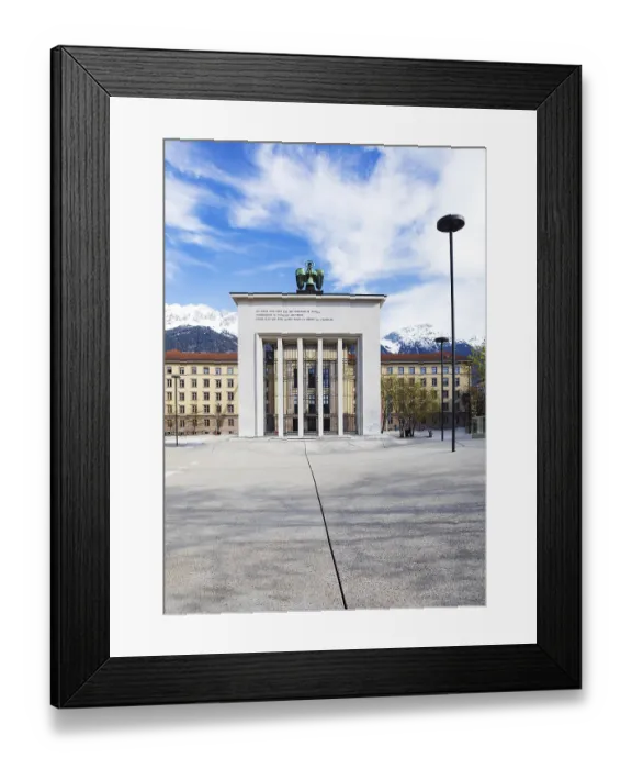 Framed Print : Eduard Wallnofer Square with Liberation Monument