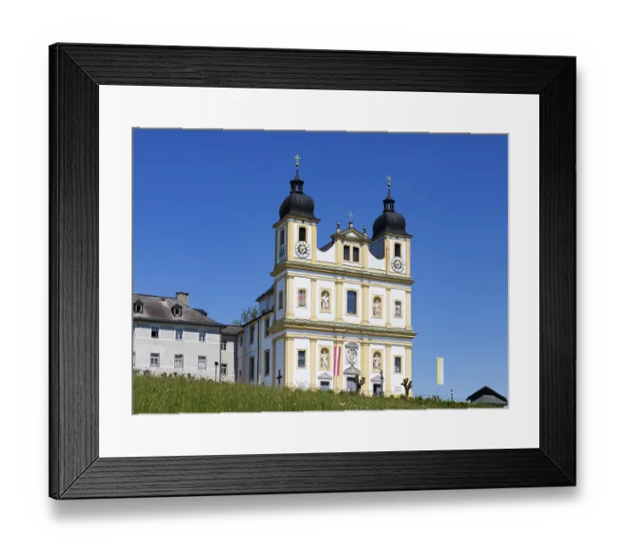Framed Print : Maria Plain pilgrimage church, baroque church