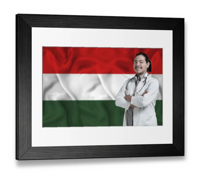 Framed Print : Hungary Health and Care concept