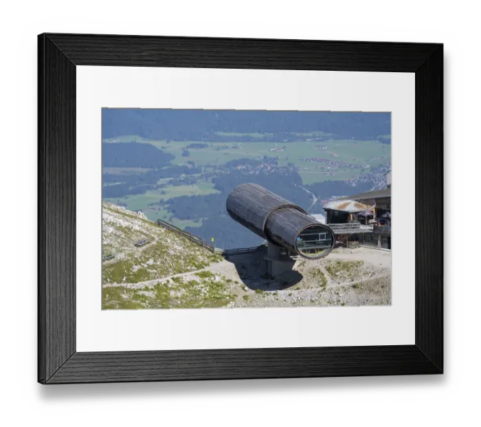 Framed Print : Nature information centre Bergwelt Karwendel