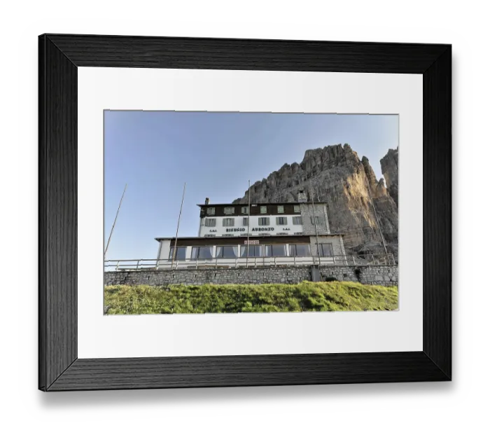 Framed Print : Auronzo hut, 2320m, Rifugio Auronzo