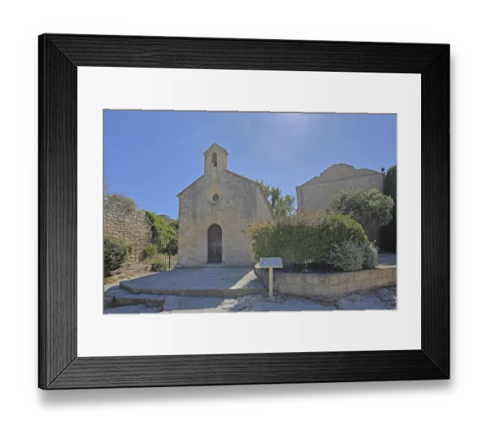 Framed Print : Gothic church of St-Blaise, Les Baux-de-Provence