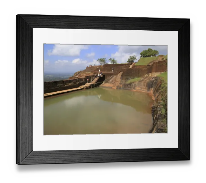 Framed Print : Bathing pool in rock palace fortress on rock summit Framed Print : Bathing pool in rock palace fortress on rock summit