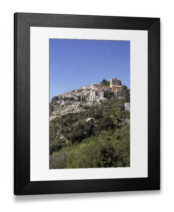 Framed Print : EZE, VILLAGE IN THE SOUTH OF FRANCE