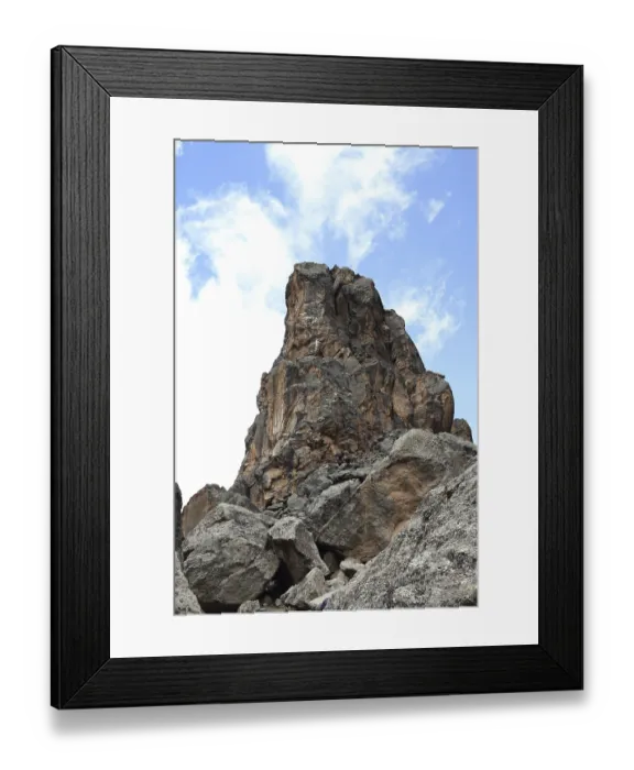 Framed Print : Kilimanjaro, Lava Tower, 4700 m above sea level