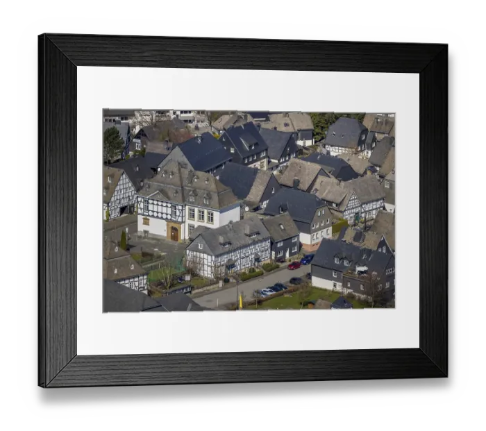 Framed Print : Aerial photo, St. Johannes Catholic Primary School