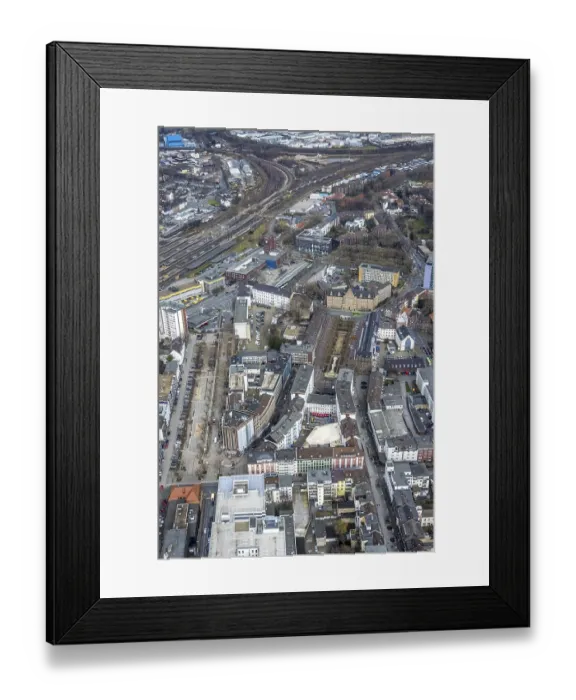 Framed Print : Aerial view, Bert-Brecht-Haus, Paul-Reusch-StraBe Framed Print : Aerial view, Bert-Brecht-Haus, Paul-Reusch-StraBe