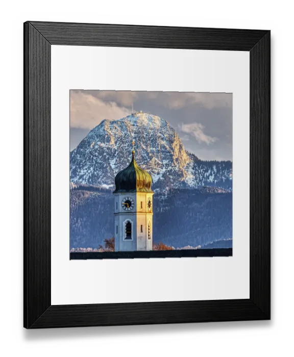 Framed Print : Herz-Jesu Church, Wendelstein, Bruckmuhl