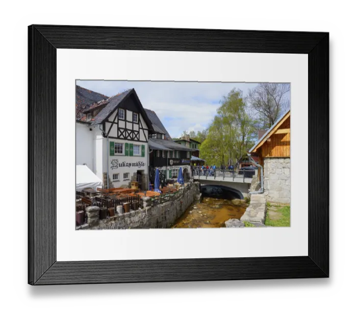 Framed Print : Restaurant Lukasmuhle, Szklarska Poreba