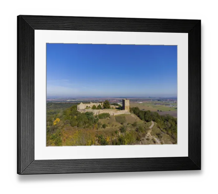 Framed Print : Drei Gleichen (also: Gleichen castles) is the name for a medieval castle ensemble consisting of Wachsenburg