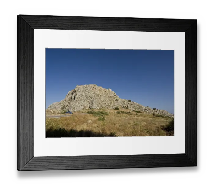 Framed Print : Rhodes Island, Feraklos is a mountain and a medieval castle or ruin north of Charaki on the east coast of Rhodes Framed Print : Rhodes Island, Feraklos is a mountain and a medieval castle or ruin north of Charaki on the east coast of Rhodes
