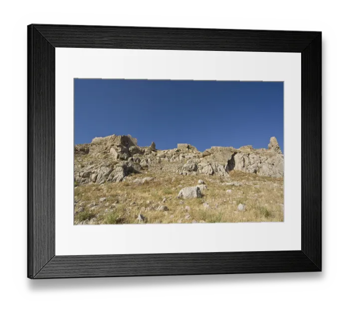 Framed Print : Rhodes Island, Feraklos is a mountain and a medieval castle or ruin north of Charaki on the east coast of Rhodes Framed Print : Rhodes Island, Feraklos is a mountain and a medieval castle or ruin north of Charaki on the east coast of Rhodes