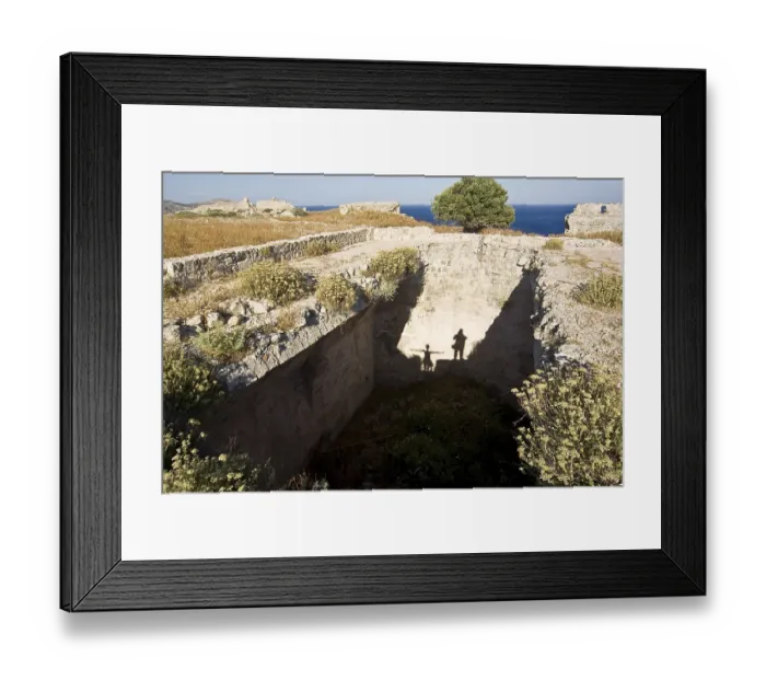 Framed Print : Rhodes Island, Feraklos is a mountain and a medieval castle or ruin north of Charaki on the east coast of Rhodes Framed Print : Rhodes Island, Feraklos is a mountain and a medieval castle or ruin north of Charaki on the east coast of Rhodes